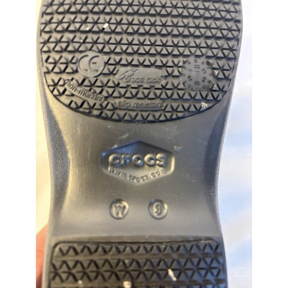 CROCS Neria Pro II Work Clogs Slip Resistant Nurse Shoes Women’s 9 Comfort Black - Picture 4 of 10